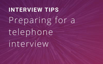 Preparing for a telephone interview